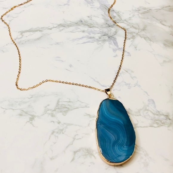 Pawsitively Posh Jewelry - {SAYLOR} boho natural stone pendant necklace